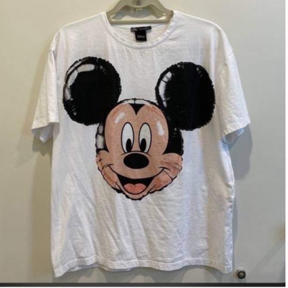 ISO- Zara Mickey Mylar balloon tee